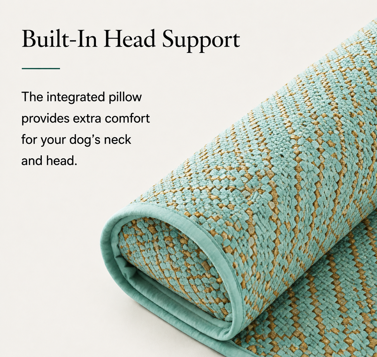 Premium Cooling Dog Mat with Head Support