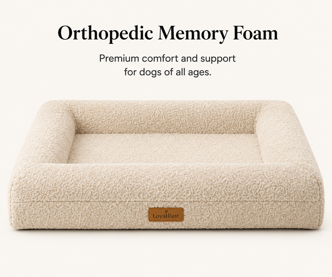 Orthopedic Memory Foam Dog Bed