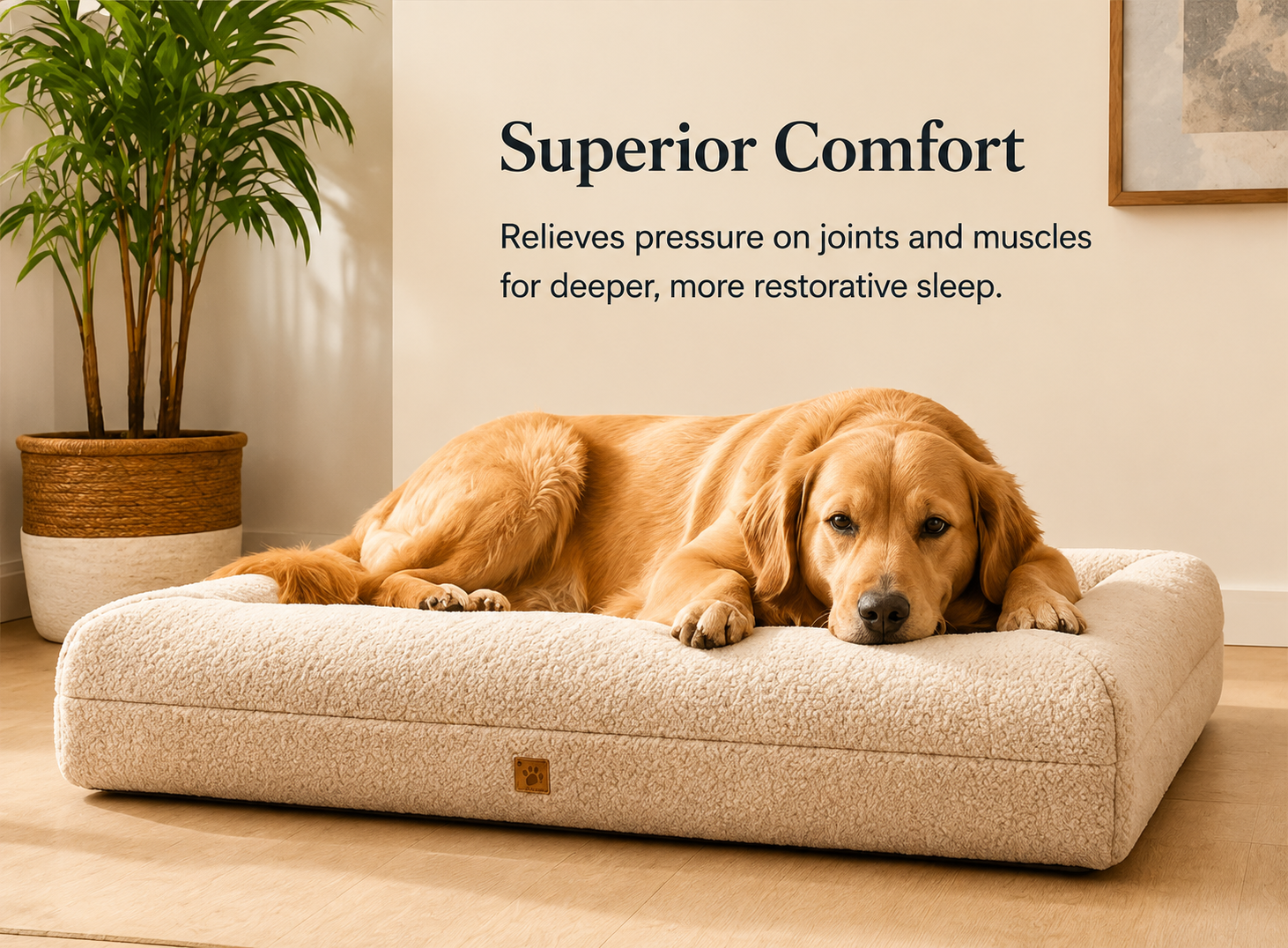 Orthopedic Memory Foam Dog Bed