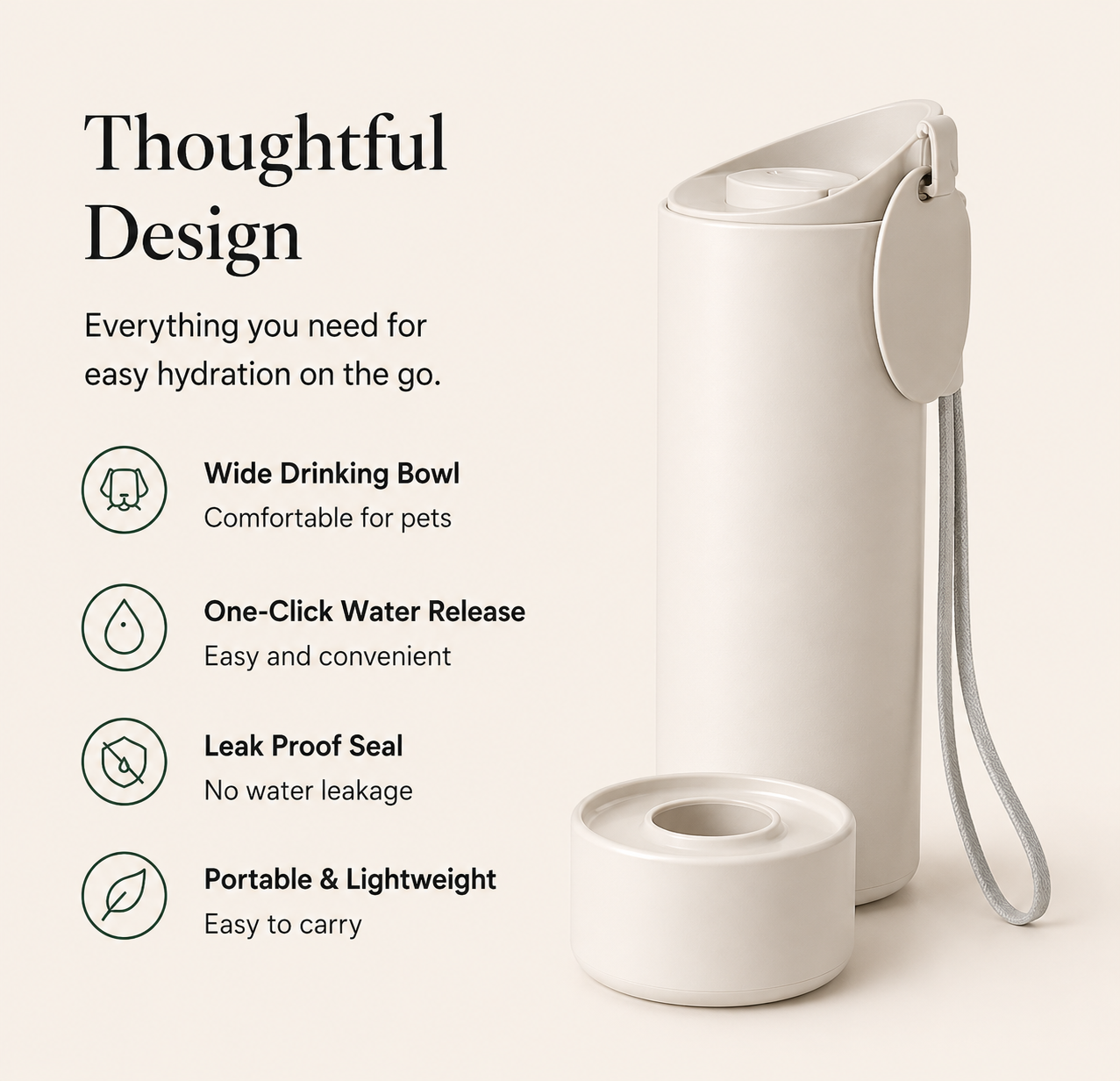 Premium Portable Dog Water Bottle